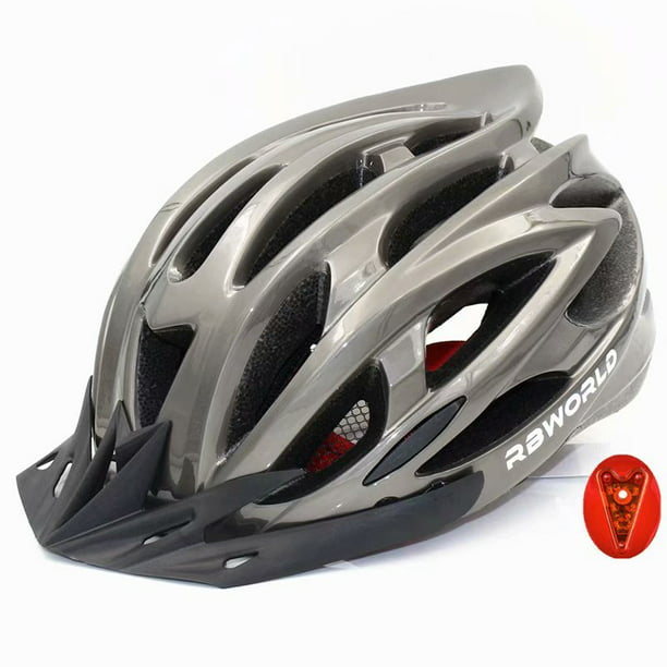 Waterproof Bike Bicycle Helmet with Flashing Led Light UK Stock,Colors Unisex 